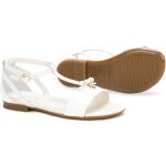 Sandali larghezza E bianchi numero 37 in pelle di vitello con punta aperta con cinturino per Donna Dolce&Gabbana Dolce 