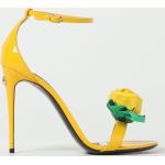 Sandali larghezza E gialli numero 36 con tacco per Donna Dolce&Gabbana Dolce 