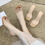 Sandali estivi in PVC con tacco da 7cm a 9 cm per Donna 