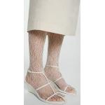 Sandali larghezza A bianchi numero 38 di pelle con punta quadrata con tacco da 3 cm a 5 cm con cinturino per Donna Mango 