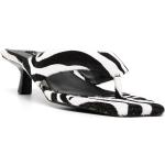 Sandali bassi larghezza E neri numero 36 zebrati con punta aperta Senso 