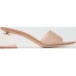 Sandali larghezza E rosa numero 35,5 in PVC con punta quadrata con tacco per Donna GIANVITO ROSSI 