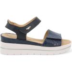 Sandalo in pelle blu navy 036012b
