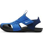 Scarpe estive larghezza E casual blu numero 31 in similpelle chiusura velcro per Donna Nike Sunray Protect 2 