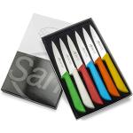 Set di coltelli multicolore in acciaio inox da cucina Sanelli 
