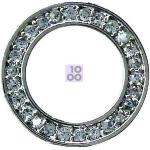 Sanico Orecchino Post-Foratura Ring With Crystals Bjt974