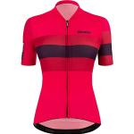 Maglie rosse L mezza manica da ciclismo per Donna Santini 