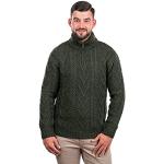 Pullover verde militare M di lana merino per Uomo 
