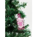 Sass & Belle - Decorazione natalizia a forma di bottiglia di gin rosa-Multicolore
