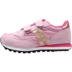 Sneakers basse larghezza E casual rosa numero 35 in mesh per bambini Saucony Jazz 