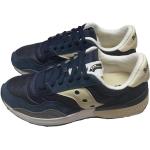 Sneakers larghezza E classiche blu navy numero 42 di pelle per Uomo Saucony Jazz Original 
