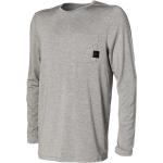 T-shirt pigiama scontate grigie S a righe traspiranti lavabili in lavatrice mezza manica per Uomo Saxx 