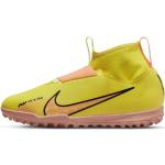Scarpe larghezza E gialle con stringhe da calcio erba sintetica per bambini Nike Mercurial Superfly 