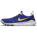 Scarpe larghezza E blu in pelle di camoscio trail running per Uomo Nike Free Run 