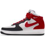 Sneakers alte larghezza E classiche rosse numero 36 di gomma per Donna Nike Air Force 1 Mid 
