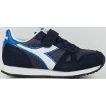 Sneakers larghezza E scontate blu numero 33 in similpelle chiusura velcro per Uomo Diadora Simple Run 
