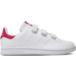 Sneakers basse larghezza C scontate bianche in similpelle per bambini adidas 
