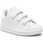 Sneakers basse scontate bianche numero 34 in similpelle per bambini adidas 