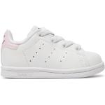 Sneakers basse scontate bianche numero 26 in similpelle per bambini adidas 
