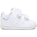 Sneakers basse scontate bianche numero 26 in similpelle per bambini adidas 