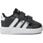 Sneakers basse scontate nere numero 20 in similpelle per bambini adidas 