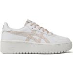 Sneakers basse scontate bianche numero 38 in similpelle per Donna Asics 