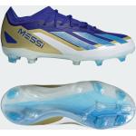 Scarpe larghezza E blu da calcio terreni compatti per bambini adidas Messi 