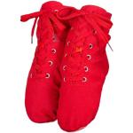 Stivali invernali larghezza E casual rossi numero 42 di tela tinta unita traspiranti per l'inverno per Donna Generic 