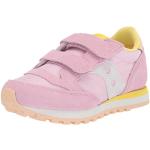 Sneakers basse larghezza E casual rosa numero 21 chiusura velcro per bambini Saucony Jazz 