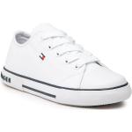 Sneakers basse scontate bianche numero 30 per Donna Tommy Hilfiger 