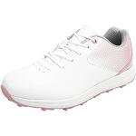 Scarpe larghezza E eleganti rosa numero 38 di cotone impermeabili da golf per Donna 