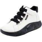 Sneakers larghezza E vintage nere numero 40 in mesh con strass con allacciatura elasticizzata con tacco da 3 cm a 5 cm traspiranti platform per Donna 