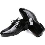 Scarpe Derby eleganti nere numero 40 con tacco fino a 3 cm antiscivolo per l'estate per Uomo 