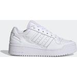 Sneakers bianche numero 36,5 di pelle con stringhe platform per Donna adidas Forum Bold 