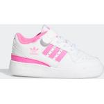Sneakers basse larghezza E scontate rosa numero 23 di tessuto sintetico chiusura velcro per bambini adidas Forum 