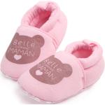 Sneakers slip on larghezza E casual rosa numero 18 di cotone con allacciatura elasticizzata per bambini 