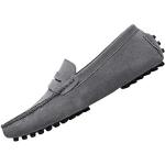 Scarpe vintage grigie numero 47 di pelle con allacciatura elasticizzata da calcetto outdoor per Uomo 