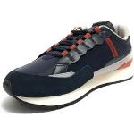 Scarpe Sneaker Winch Punch 022 Suede/Nylon Blu Navy/Orange U24NS03 43