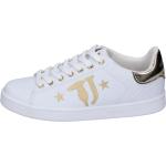Scarpe Sneakers Donna TRUSSARDI JEANS | Tg. 37 (Ultimo in Stock) | con lacci pelle sintetica bianco
