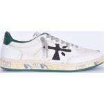 Sneakers basse larghezza A vintage bianche numero 41 di gomma con tacco fino a 3 cm per Uomo Premiata 