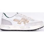 Sneakers alte larghezza E bianche numero 42 di gomma con stringhe con tacco da 3 cm a 5 cm per Uomo Premiata 