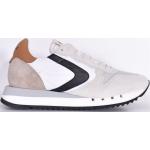 Sneakers alte larghezza E scontate bianche numero 40 di gomma con stringhe con tacco da 3 cm a 5 cm per Uomo VALSPORT 