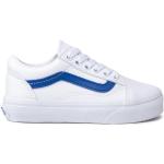 Sneakers scontate bianche numero 30 in similpelle per bambini Vans 