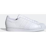 Sneakers stringate bianche numero 37,5 di pelle con stringhe per Donna adidas Superstar 