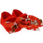 Pantofole larghezza E rosse per bambina Monnalisa Bimba 