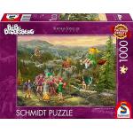 Schmidt Spiele Thomas Kinkade 58424-Puzzle da 1000 pezzi, soggetto: Bibi Blocksberg, serie Junghexentreffen, 58424