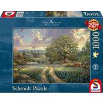 Schmidt Spiele 58461 Thomas Kinkade, Vita di Campagna, Puzzle da 1000 Pezzi, Multicolore