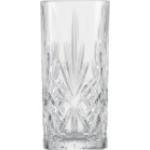Set 6 pz Bicchiere acqua 300 ml in vetro con pois e superficie ondulata,  Kalahari - Nero