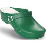 Schürr, Chiroclogs Classic, scarpe ortopediche, con e senza cinghia sul tallone, (Verde con cinturino sul tallone.), 41 EU