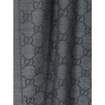 Sciarpe grigie con frange stampate per Donna Gucci 